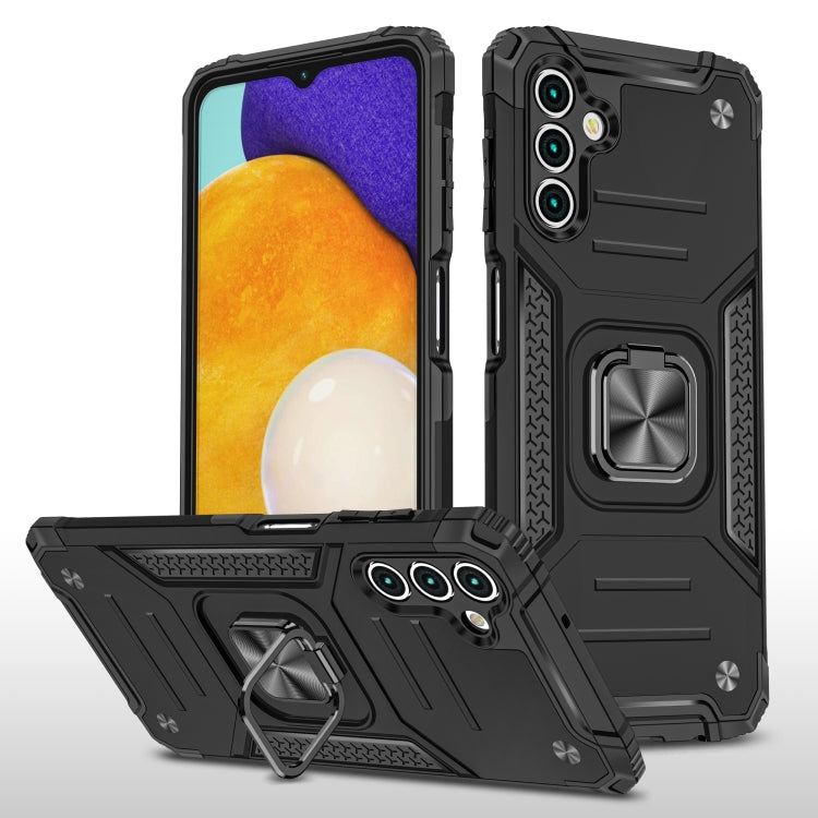 Magnetic Armor Shockproof TPU + PC Phone Case with Metal Ring Holder For Samsung Galaxy A13 5G