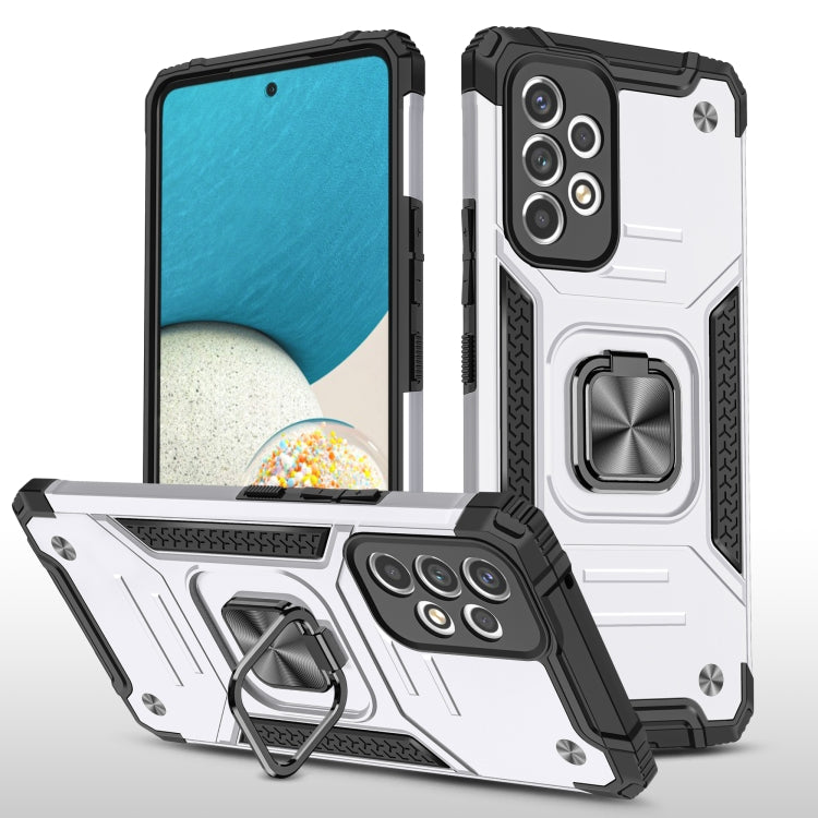 Magnetic Armor Shockproof TPU + PC Phone Case with Metal Ring Holder For Samsung Galaxy A33