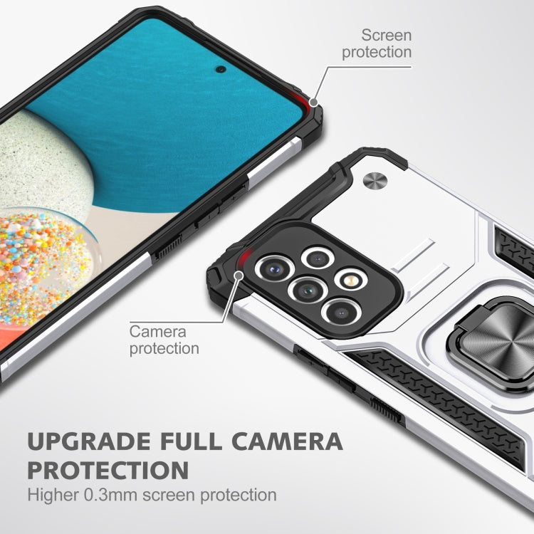 Magnetic Armor Shockproof TPU + PC Phone Case with Metal Ring Holder For Samsung Galaxy A33