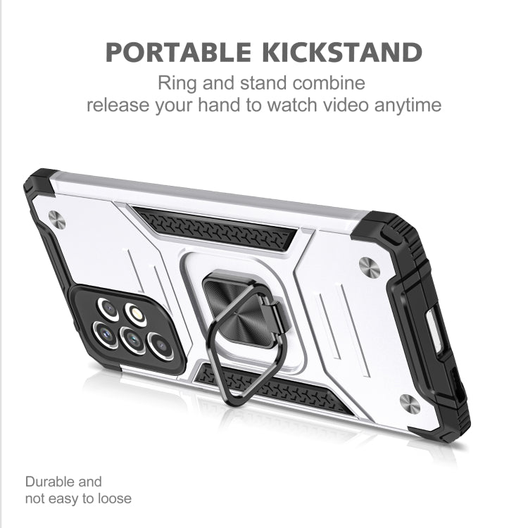 Magnetic Armor Shockproof TPU + PC Phone Case with Metal Ring Holder For Samsung Galaxy A33