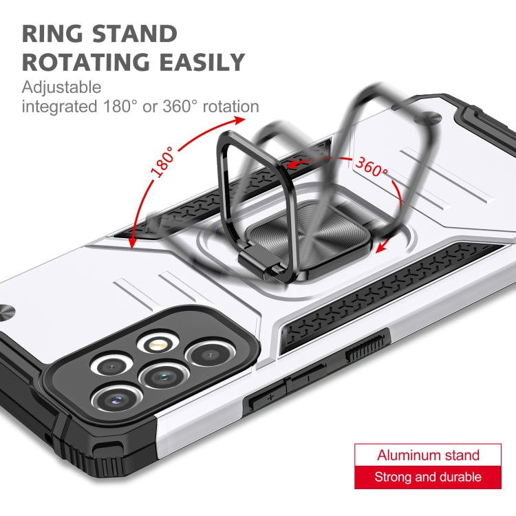 Magnetic Armor Shockproof TPU + PC Phone Case with Metal Ring Holder For Samsung Galaxy A33