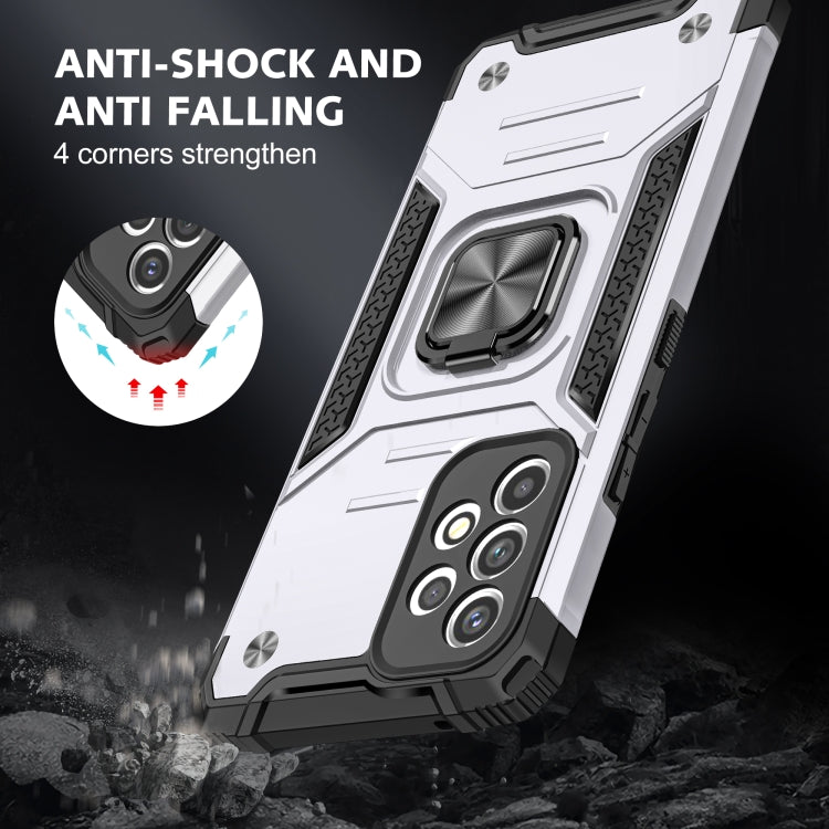 Magnetic Armor Shockproof TPU + PC Phone Case with Metal Ring Holder For Samsung Galaxy A33