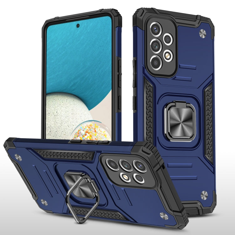 Magnetic Armor Shockproof TPU + PC Phone Case with Metal Ring Holder For Samsung Galaxy A33