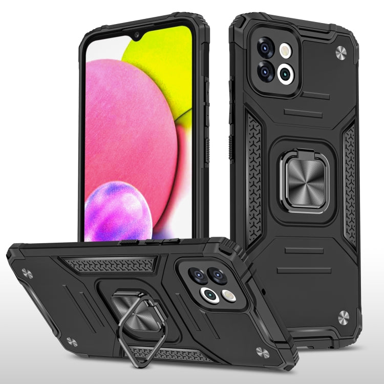 For Samsung Galaxy A03 166mm Magnetic Armor TPU + PC Holder Phone Case
