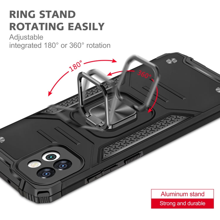 For Samsung Galaxy A03 166mm Magnetic Armor TPU + PC Holder Phone Case