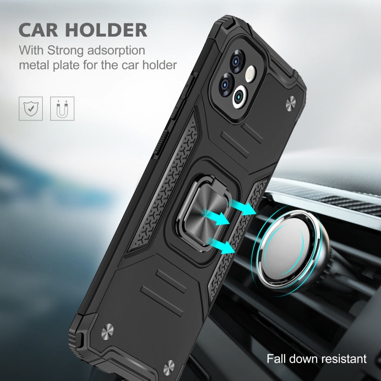 For Samsung Galaxy A03 166mm Magnetic Armor TPU + PC Holder Phone Case