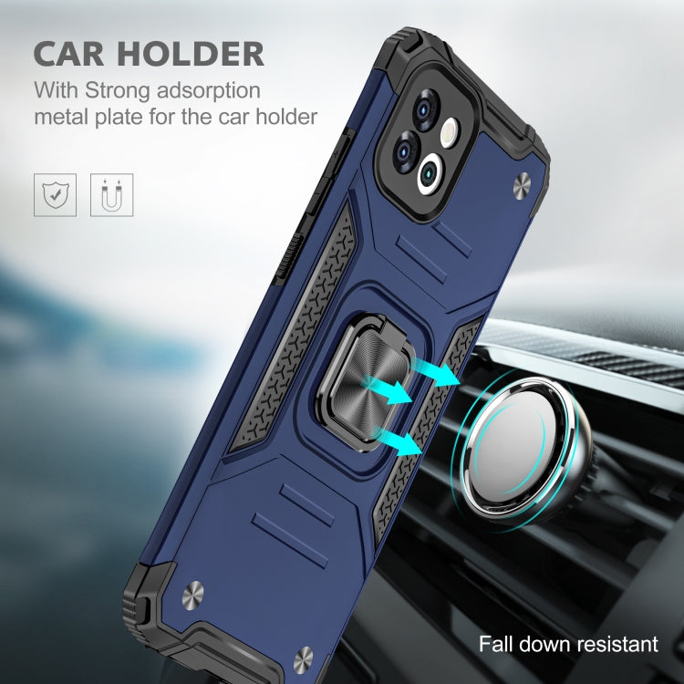 For Samsung Galaxy A03 166mm Magnetic Armor TPU + PC Holder Phone Case