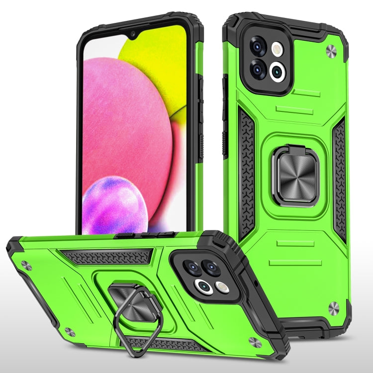 For Samsung Galaxy A03 166mm Magnetic Armor TPU + PC Holder Phone Case