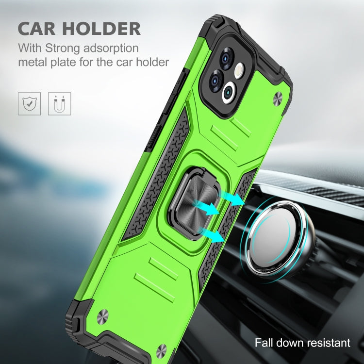 For Samsung Galaxy A03 166mm Magnetic Armor TPU + PC Holder Phone Case