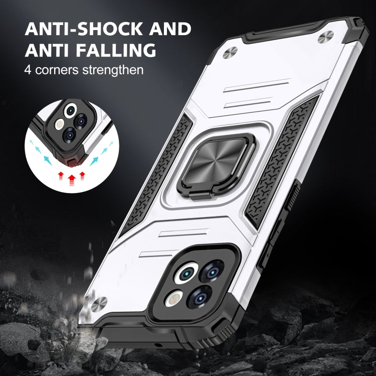 For Samsung Galaxy A03 166mm Magnetic Armor TPU + PC Holder Phone Case