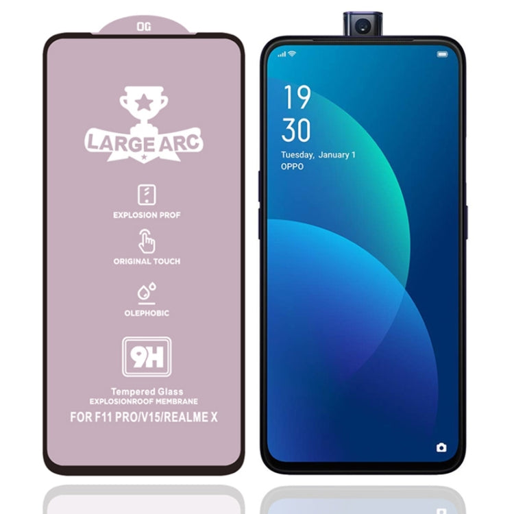 For OPPO F11 Pro 25 PCS 9H HD High Alumina Full Screen Tempered Glass Film