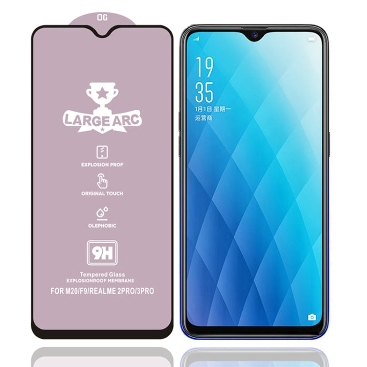 For OPPO A7x 25 PCS 9H HD High Alumina Full Screen Tempered Glass Film