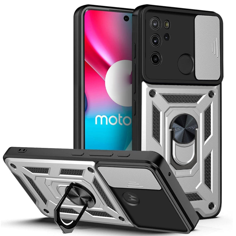 For Motorola Moto G60S Sliding Camera Cover TPU+PC Phone Case