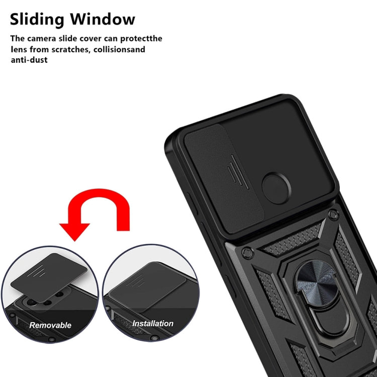 For Motorola Moto G60S Sliding Camera Cover TPU+PC Phone Case