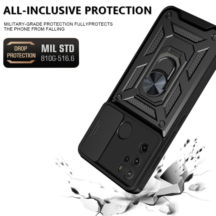 For Motorola Moto G60S Sliding Camera Cover TPU+PC Phone Case