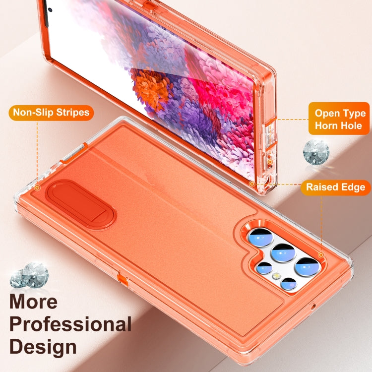 For Samsung Galaxy S22 Ultra 5G 3 in 1 Rugged Holder Phone Case