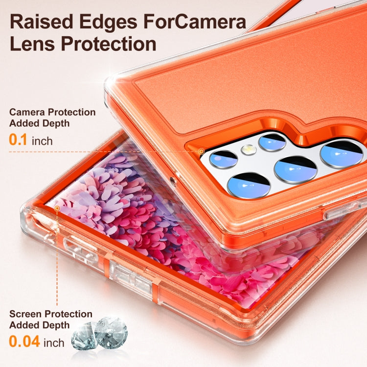 For Samsung Galaxy S22 Ultra 5G 3 in 1 Rugged Holder Phone Case