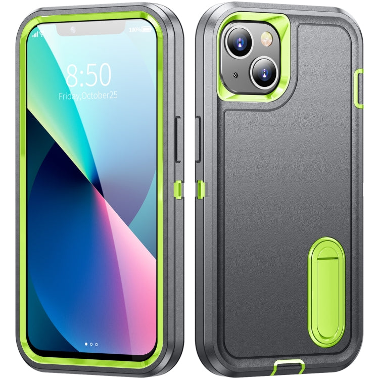 For iPhone 12 Pro Max 3 in 1 Rugged Holder Phone Case