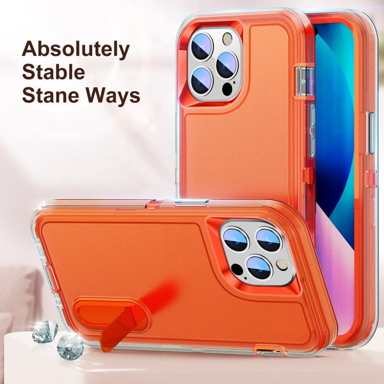 For iPhone 12 Pro Max 3 in 1 Rugged Holder Phone Case