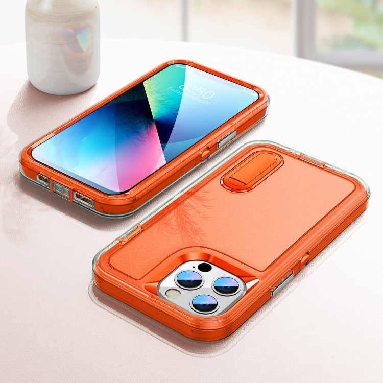 For iPhone 12 Pro Max 3 in 1 Rugged Holder Phone Case