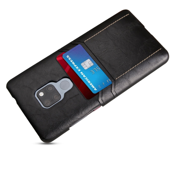 For Huawei Mate 20 X Calf Texture PU + PC Protective Case with Card Slots