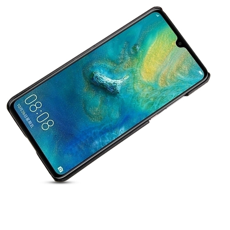 For Huawei Mate 20 X Calf Texture PU + PC Protective Case with Card Slots