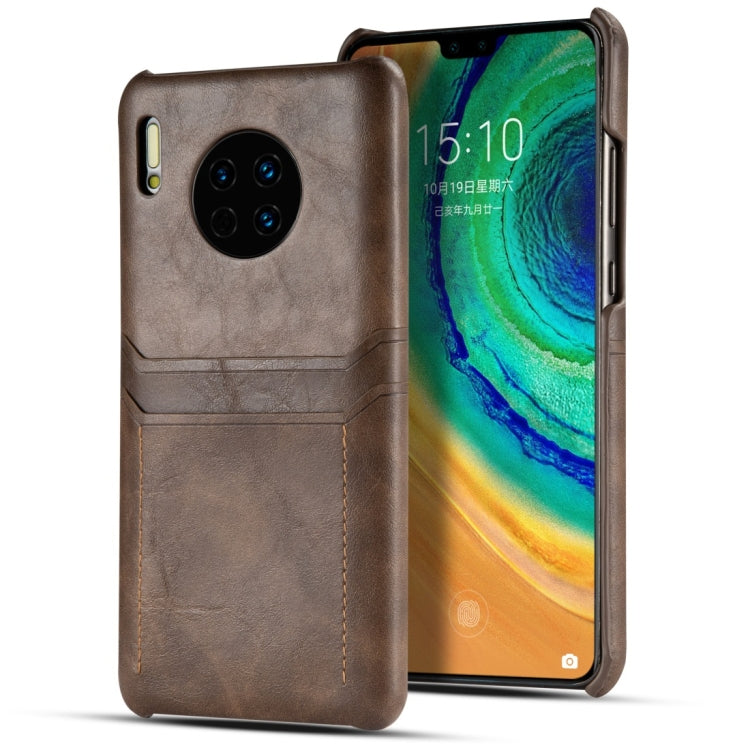 For Huawei Mate 30 Calf Texture PU + PC Protective Case with Card Slots