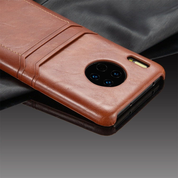 For Huawei Mate 30 Calf Texture PU + PC Protective Case with Card Slots