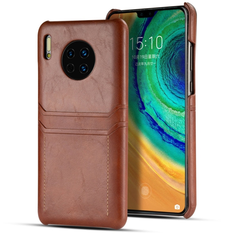 For Huawei Mate 30 Calf Texture PU + PC Protective Case with Card Slots
