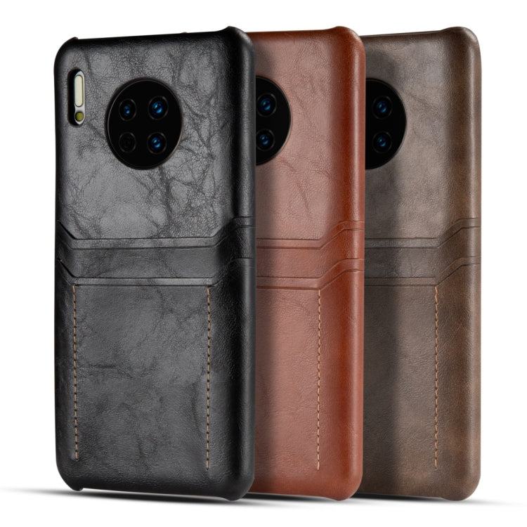 For Huawei Mate 30 Calf Texture PU + PC Protective Case with Card Slots