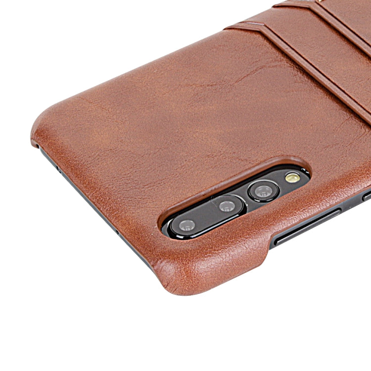 For Huawei P20 Pro Calf Texture PU + PC Protective Case with Card Slots