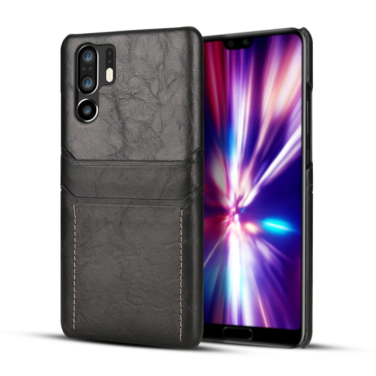 For Huawei P30 Pro Calf Texture PU + PC Protective Case with Card Slots