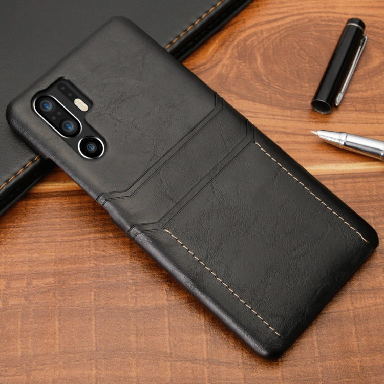 For Huawei P30 Pro Calf Texture PU + PC Protective Case with Card Slots