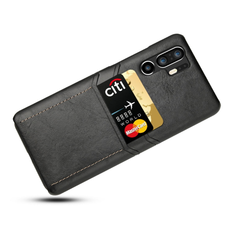 For Huawei P30 Pro Calf Texture PU + PC Protective Case with Card Slots