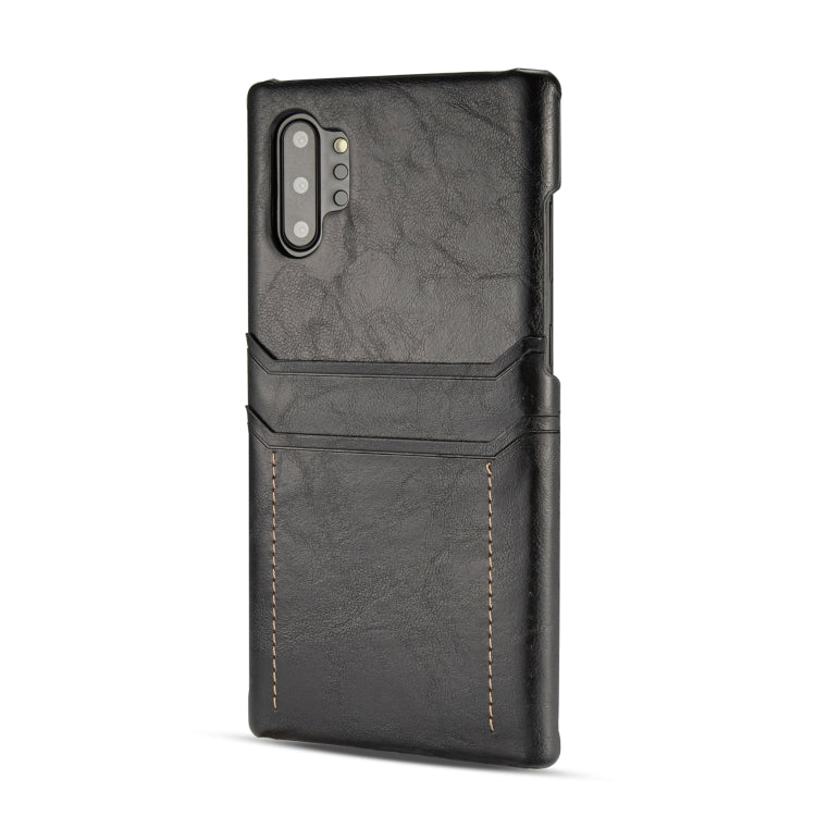 For Galaxy Note 10 Calf Texture PU + PC Protective Case with Card Slots