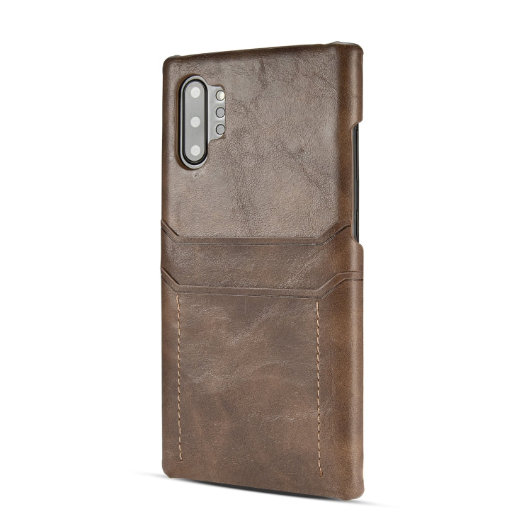 For Galaxy Note 10 Calf Texture PU + PC Protective Case with Card Slots