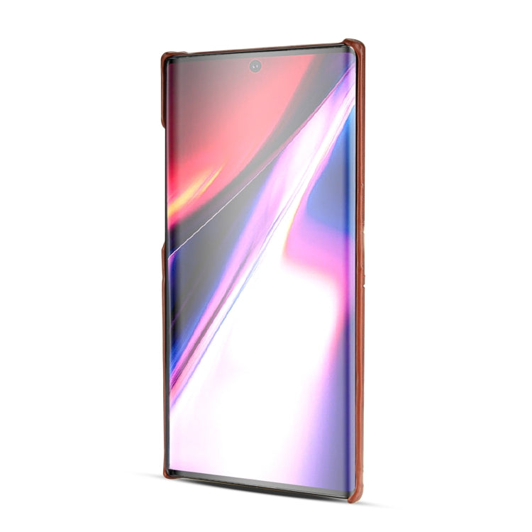 For Galaxy Note 10 Calf Texture PU + PC Protective Case with Card Slots