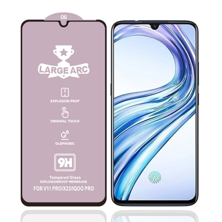 For Vivo X23 9H HD Large Arc High Alumina Full Screen Tempered Glass Film