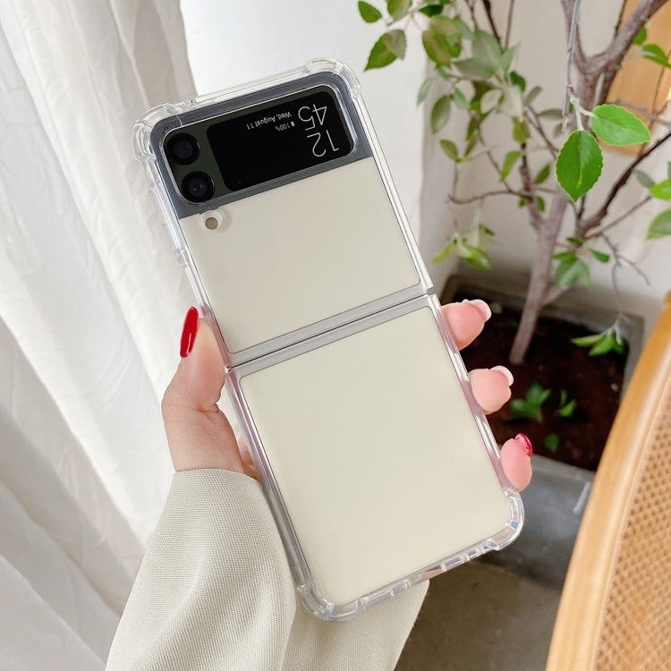 For Samsung Galaxy Z Flip4 Transparent TPU Shockproof Phone Case (Transparent)