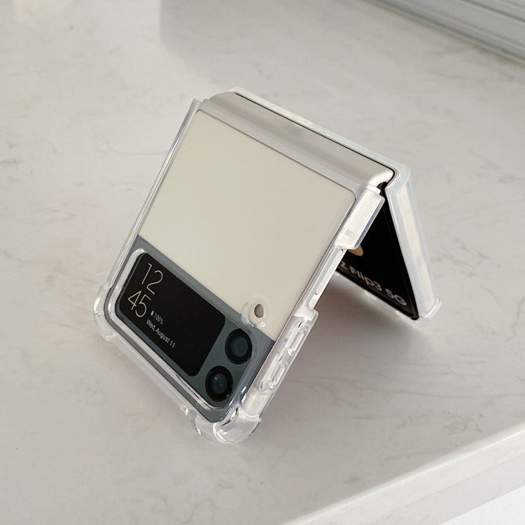 For Samsung Galaxy Z Flip4 Transparent TPU Shockproof Phone Case (Transparent)