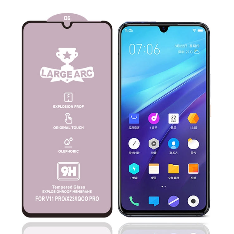 For Vivo iQOO Pro 25 PCS 9H HD Large Arc High Alumina Full Screen Tempered Glass Film