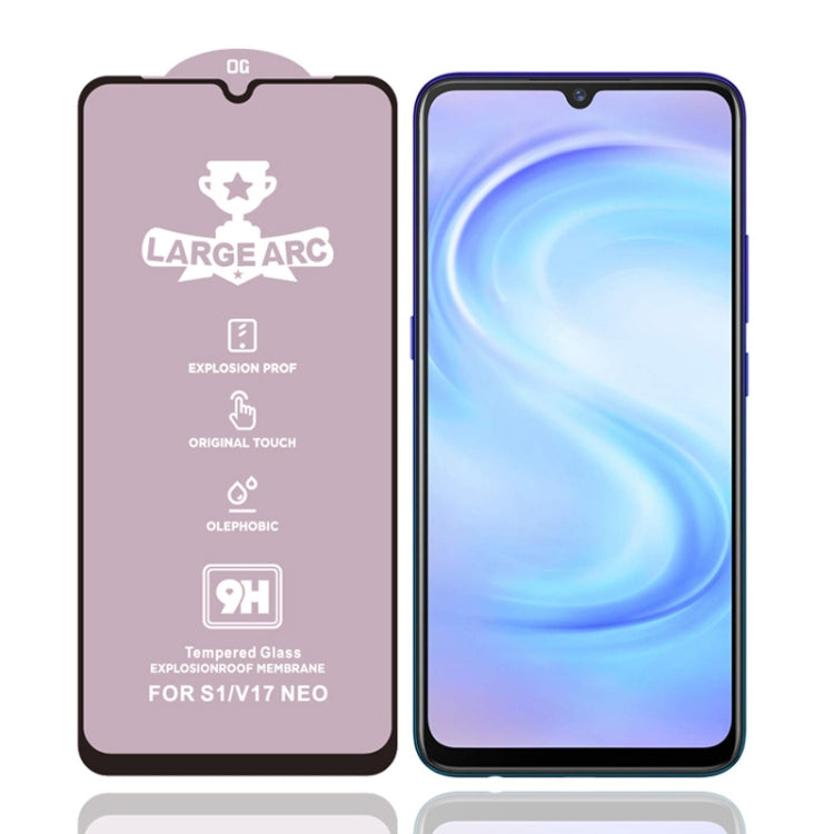 For Vivo S1 25 PCS 9H HD Large Arc High Alumina Full Screen Tempered Glass Film