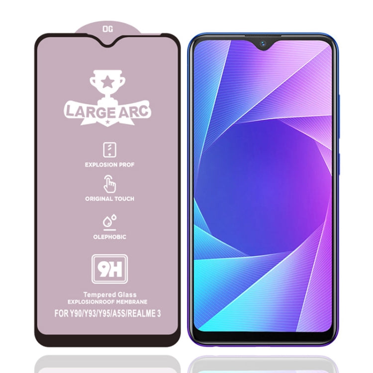 For Vivo Y95 25 PCS 9H HD Large Arc High Alumina Full Screen Tempered Glass Film