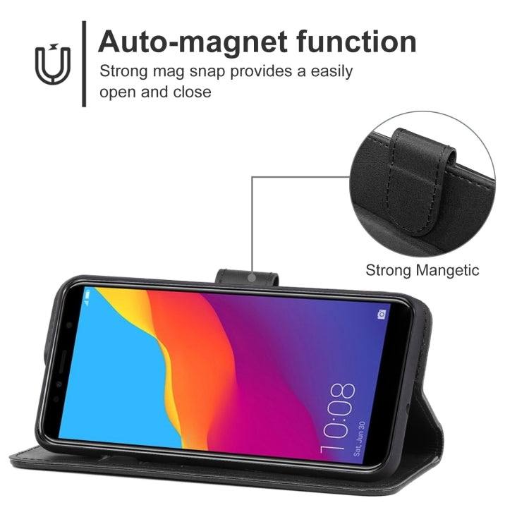 Leather Phone Case For Honor 7A Pro