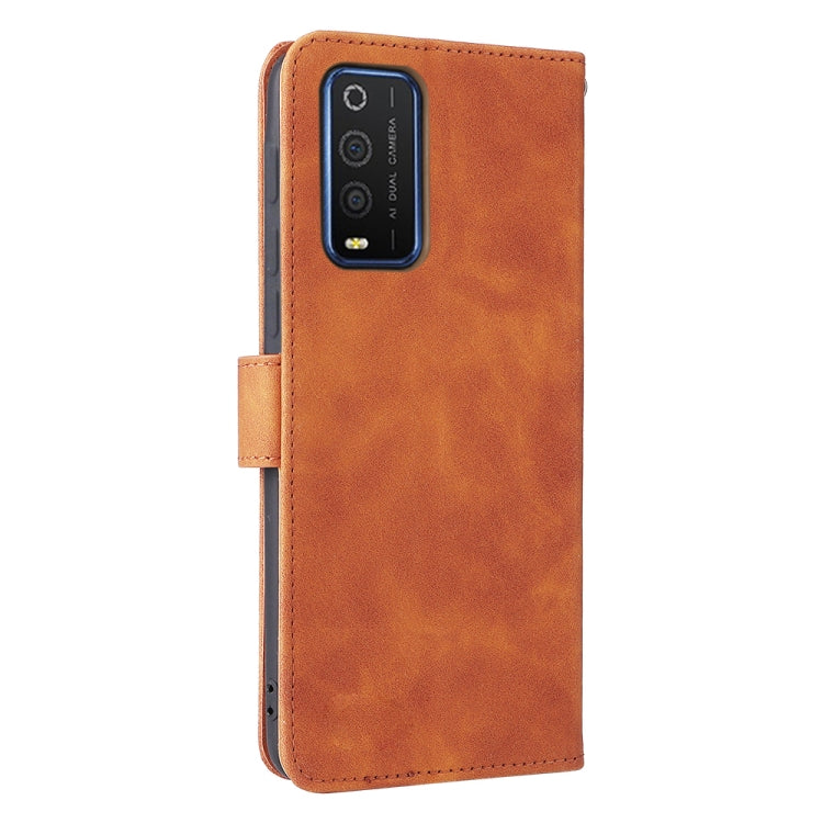 For TCL 205 Skin Feel Magnetic Buckle Leather Phone Case
