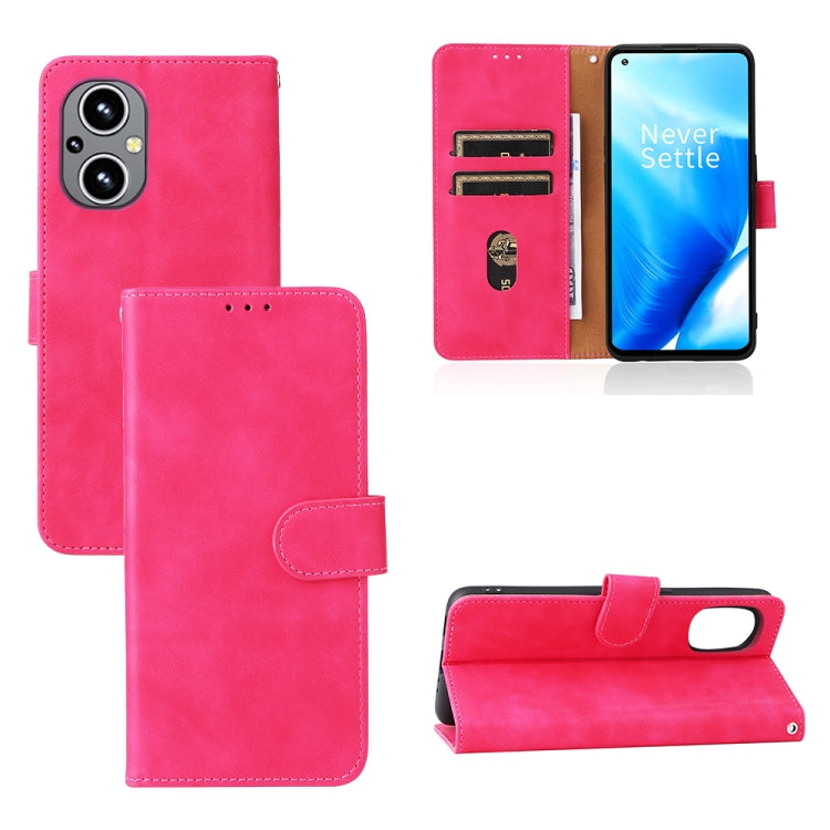 For OnePlus Nord N20 5G Skin Feel Magnetic Buckle Leather Phone Case