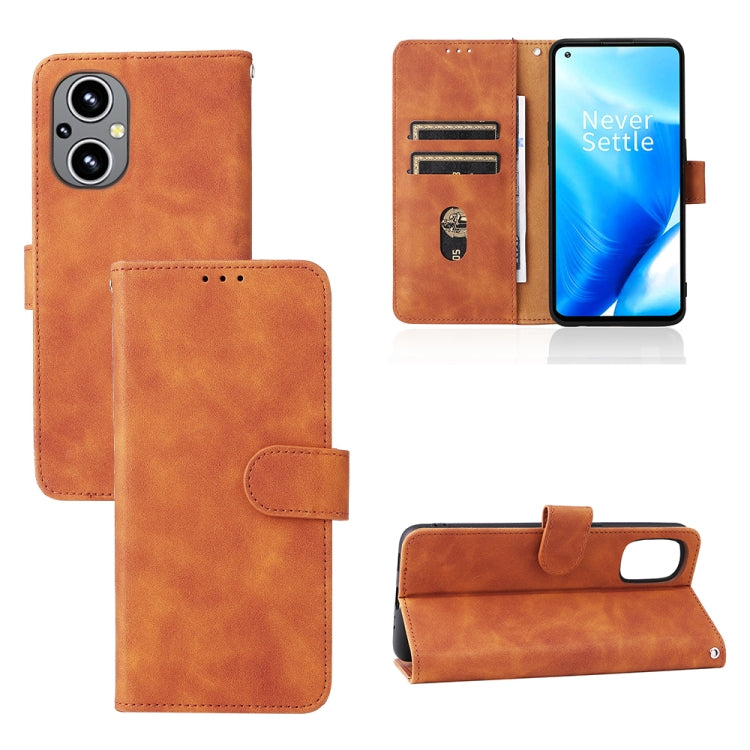 For OnePlus Nord N20 5G Skin Feel Magnetic Buckle Leather Phone Case