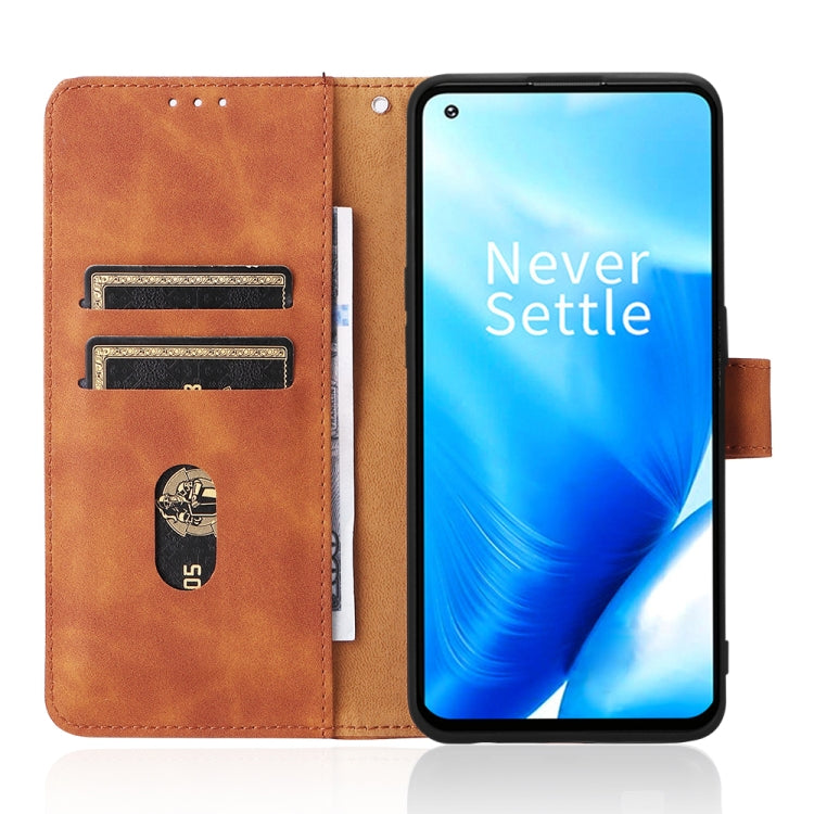 For OnePlus Nord N20 5G Skin Feel Magnetic Buckle Leather Phone Case