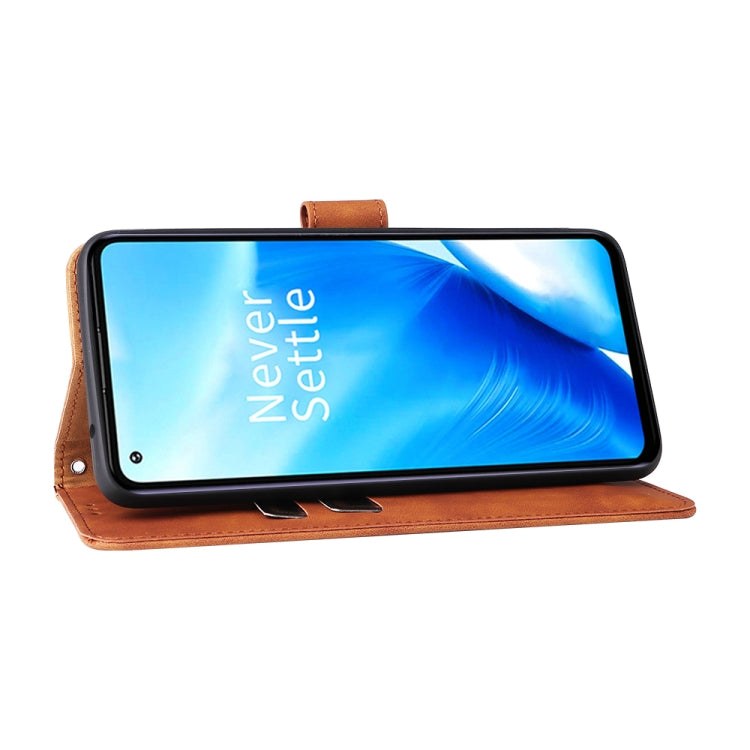 For OnePlus Nord N20 5G Skin Feel Magnetic Buckle Leather Phone Case