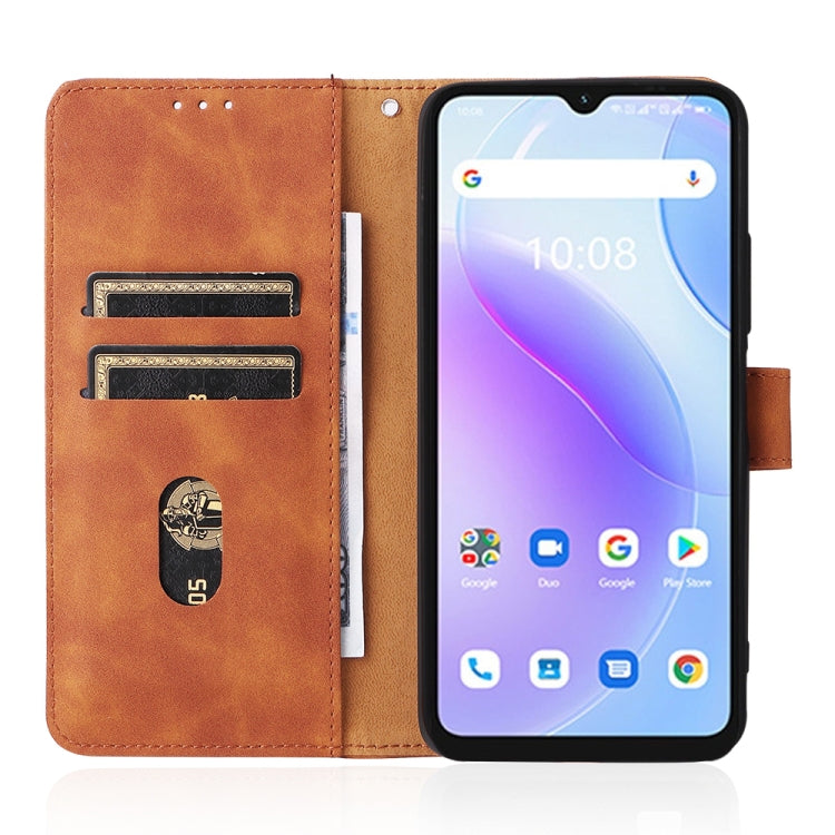 For UMIDIGI A11S Skin Feel Magnetic Buckle Leather Phone Case